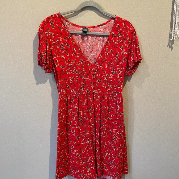 Wild Fable Red Floral Dress - Picture 3 of 3